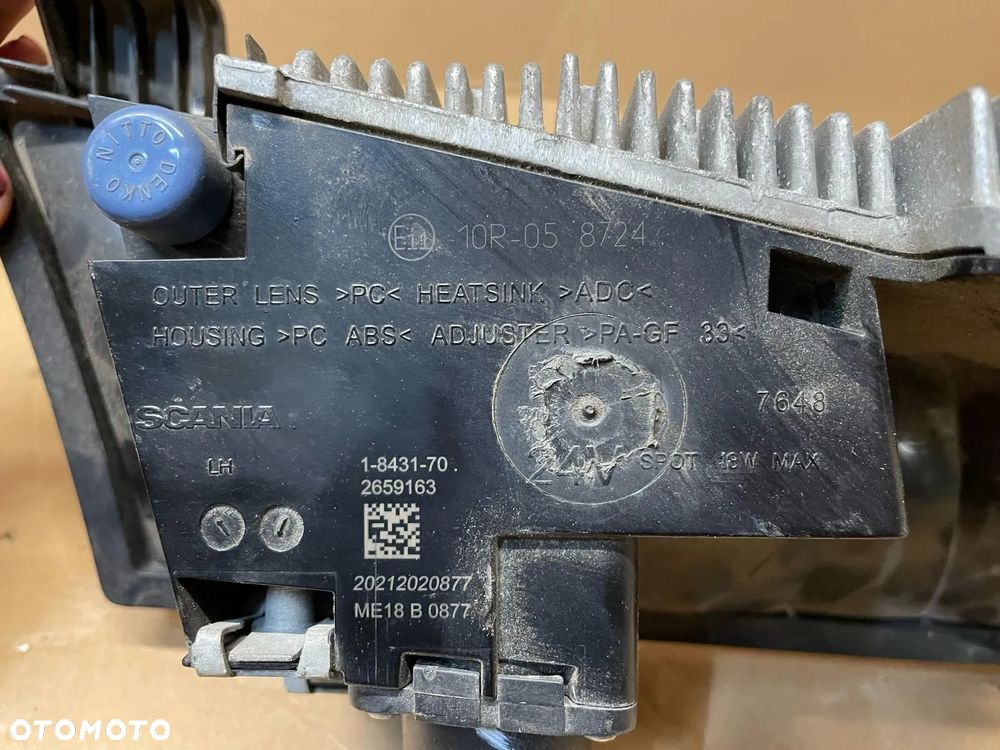 Halogen Scania R S lewa strona 2659163 - 2
