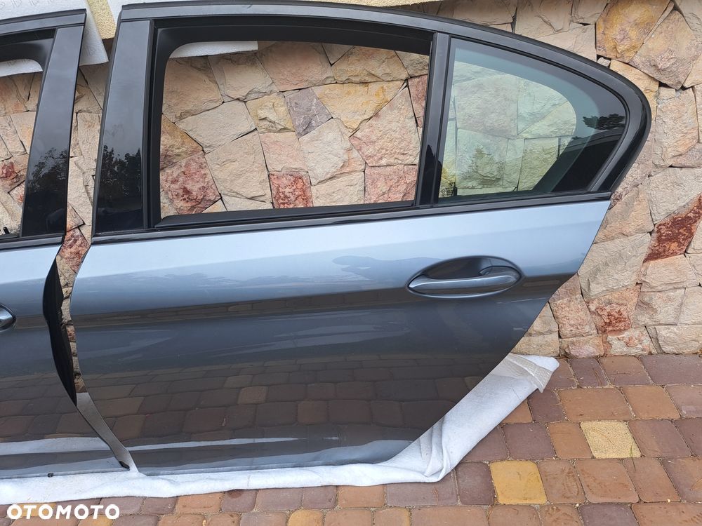 Drzwi Lewe przód tył BMW 5 g30 Blue stone C2Y idealne - 3