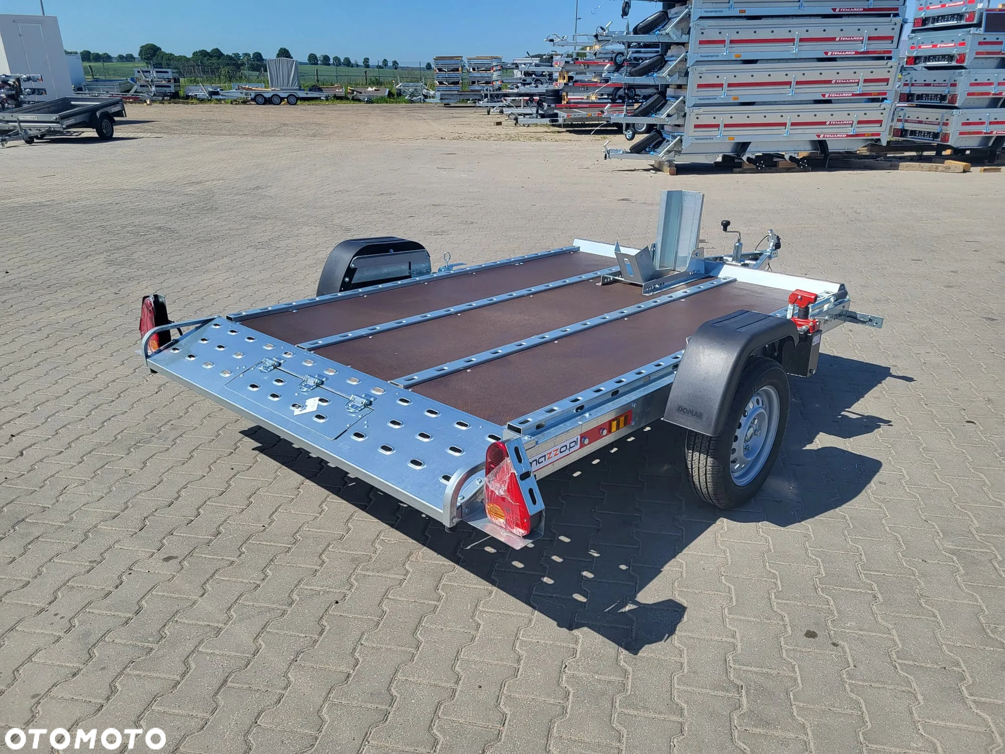 TEMARED DOSTAWA! Przyczepa MOTO-QUAD 2616 wym. 264 x 161cm Solidna przyczepa do przewozu motocykli, UCHYŁ hydrauliczny, DMC 750kg - 2