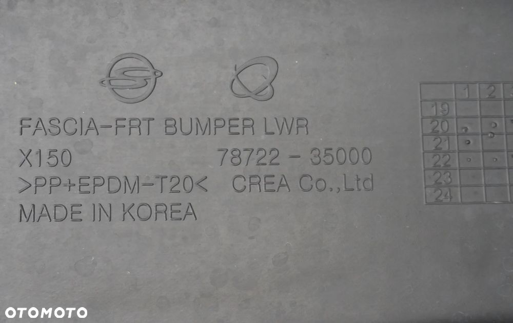 SSANGYONG TIVOLI 2019 - zderzak spoiler przód ORYGINAŁ OE - 9