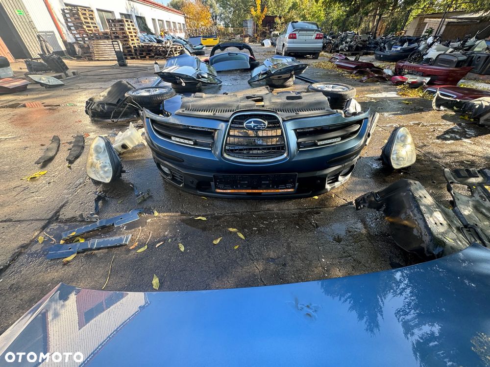 Subaru tribeca b9 maska osłona pod silnik lampy przód filtr obudowa filtra zderzak przód wzmocnienie górne pas belka przód chłodnica oleju chłodnica klimy zbiorniczek spryskiwaczy zawiasy maski błotnik prawy lewy węże wspomagania drzwi prawe lewe przednie tylne progi felgi koła klapa tył lampy tył belka tył zderzak tył - 2