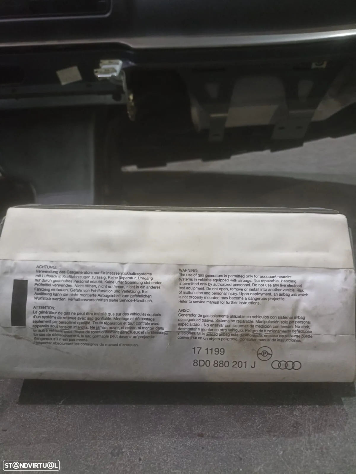 Kit airbags Audi A4 ano 2000 - 4