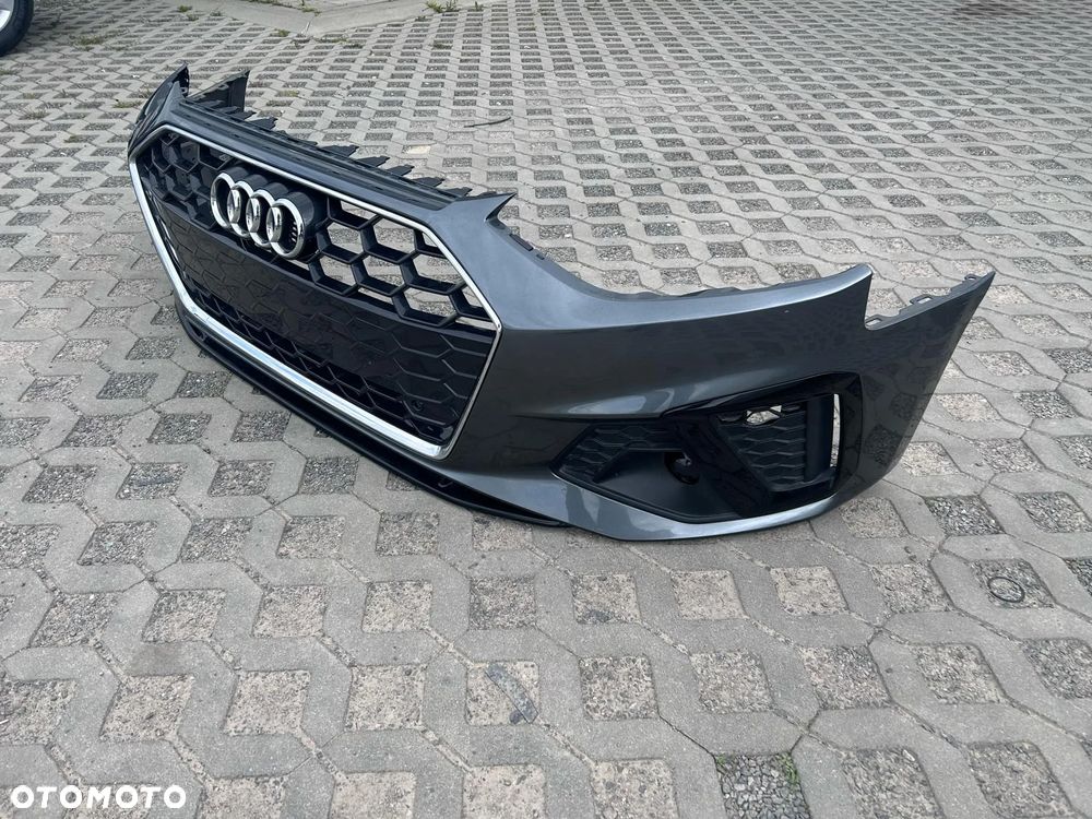 Audi A4 B9 Lift 2019- Zderzak Przedni Przód S Line Daytona Gray LZ7S 4xPDC - 8