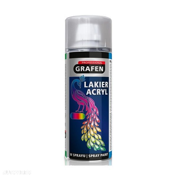 Spray vopsea Grafen Professional 400 ml; RAL 3000; rosu aprins - 1