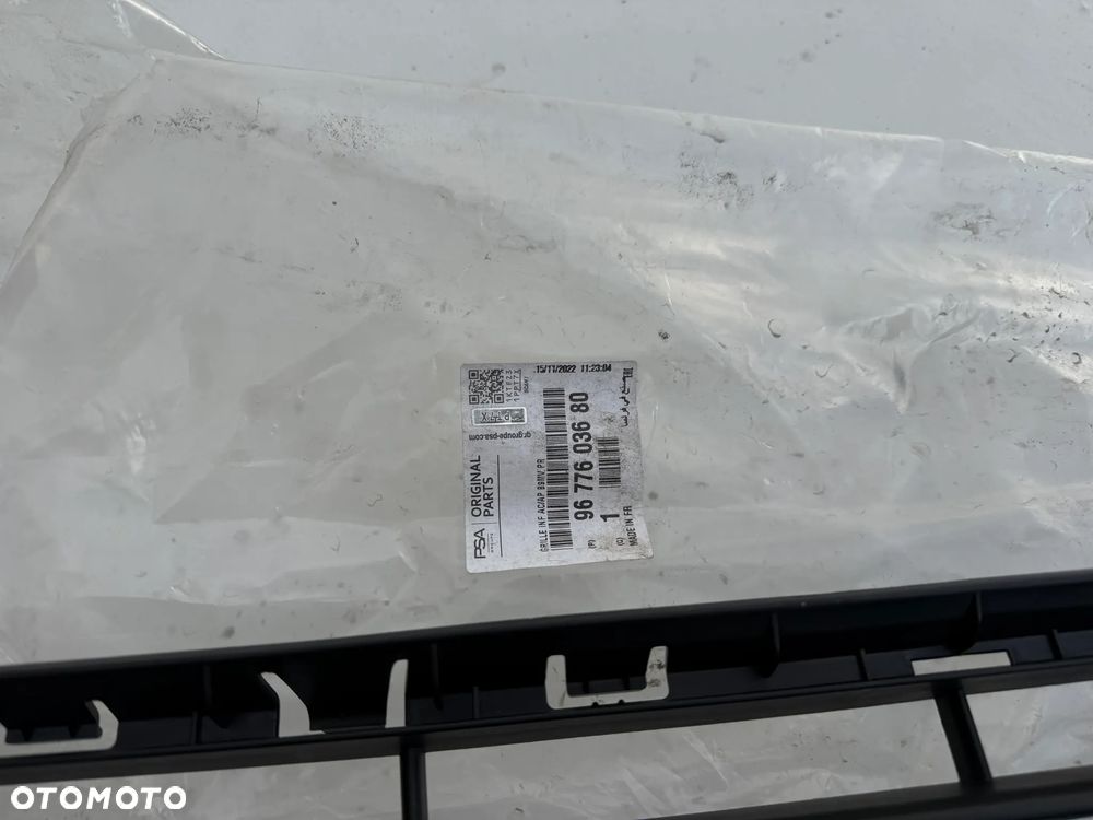 NOWA OE PEUGEOT PARTNER CITROEN BERLINGO 2012-18 KRATKA ATRAPA ZDERZAKA 9677603680 - 4
