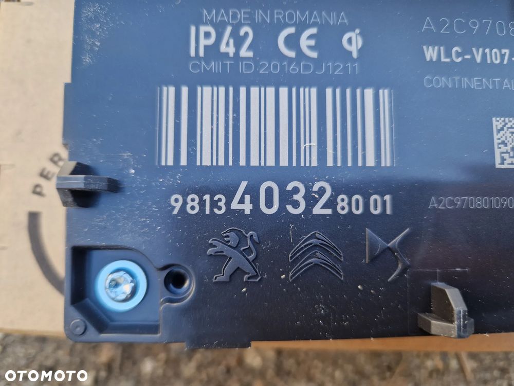 Citroen 3008 II ładowarka indukcyjna 9813403280 - 3
