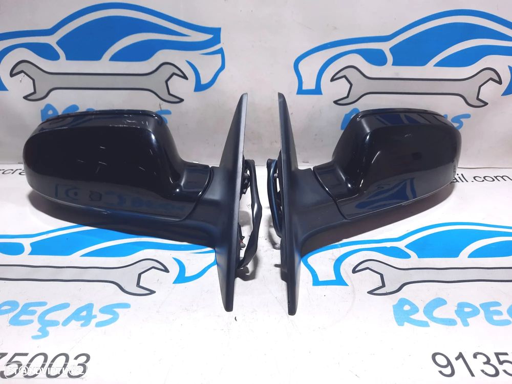 Espelhos Retrovisores Esquerdo Direito AUDI A4 B8 Pisca LED 2007 a 2015 - 3