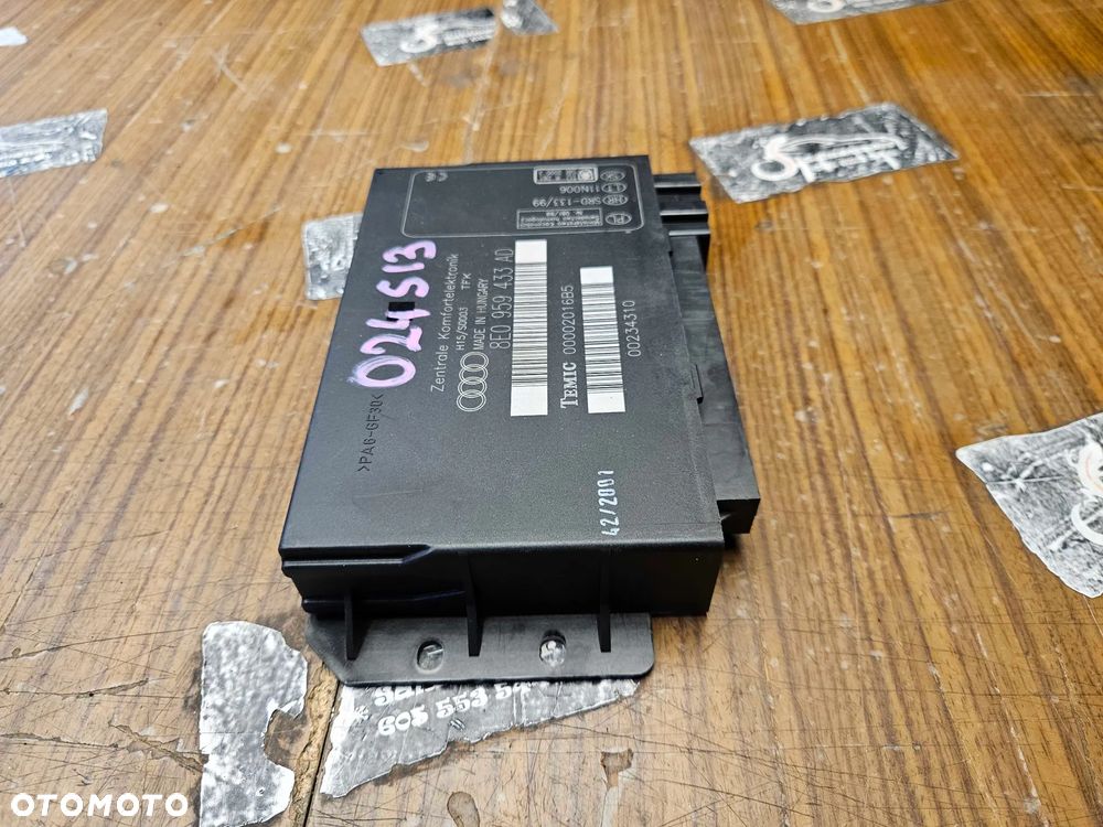 Moduł 8E0959433AD Komfortu Sterownik Komputer Audi A4 S4 B6 B7 - 9