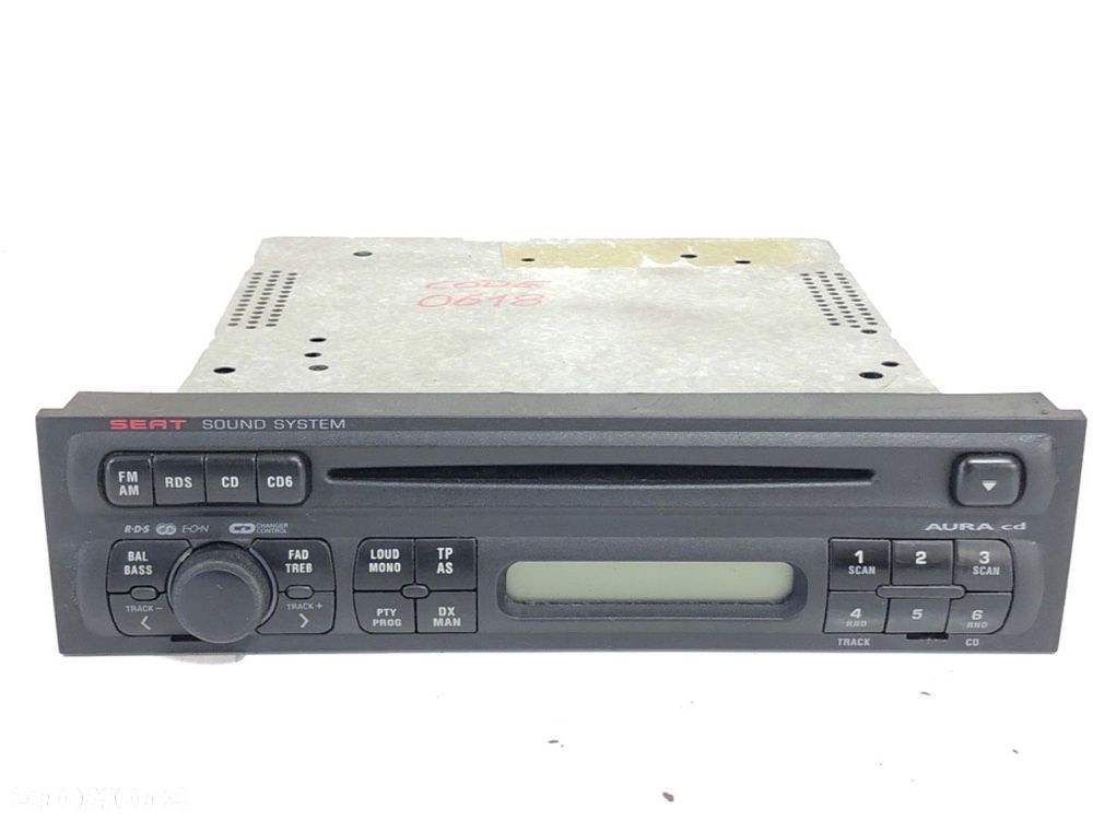 RADIO  SEAT LEON (1M1) 1999 - 2006 1.9 TDI 81 kW [110 KM] olej napędowy 1999 - 2006 - 1