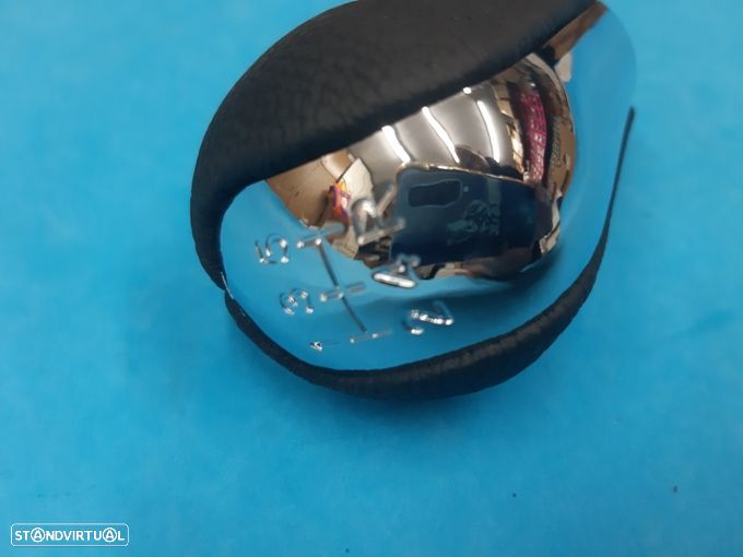 Moca manete velocidades Toyota Corolla Avensis Yaris Aygo 5 e 6v (PELE) cromada NOVA - 6