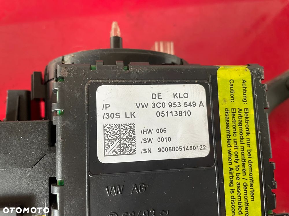 MANTEKA PRZEŁĄCZNIK VOLKSWAGEN PASSAT B6 3C0953549A  3C9953513AG - 4