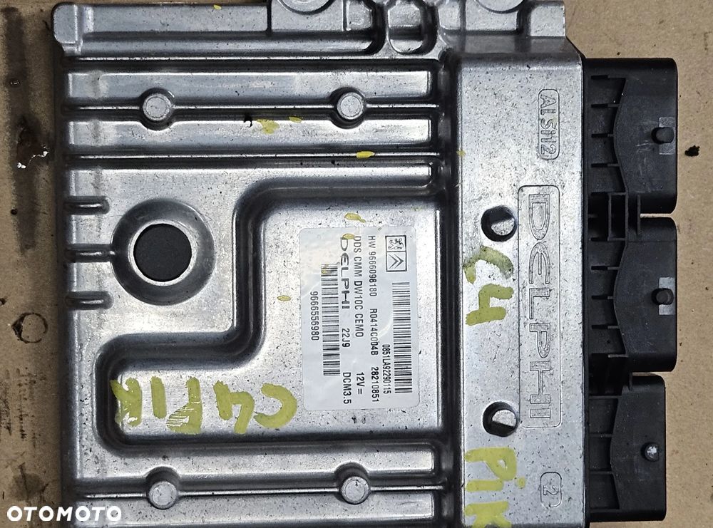 Peugeot 407 Citroen C4 C5 2.0 HDI komputer sterownik silnika DELPHI 9664873380  9663548180  9666098180 - 4
