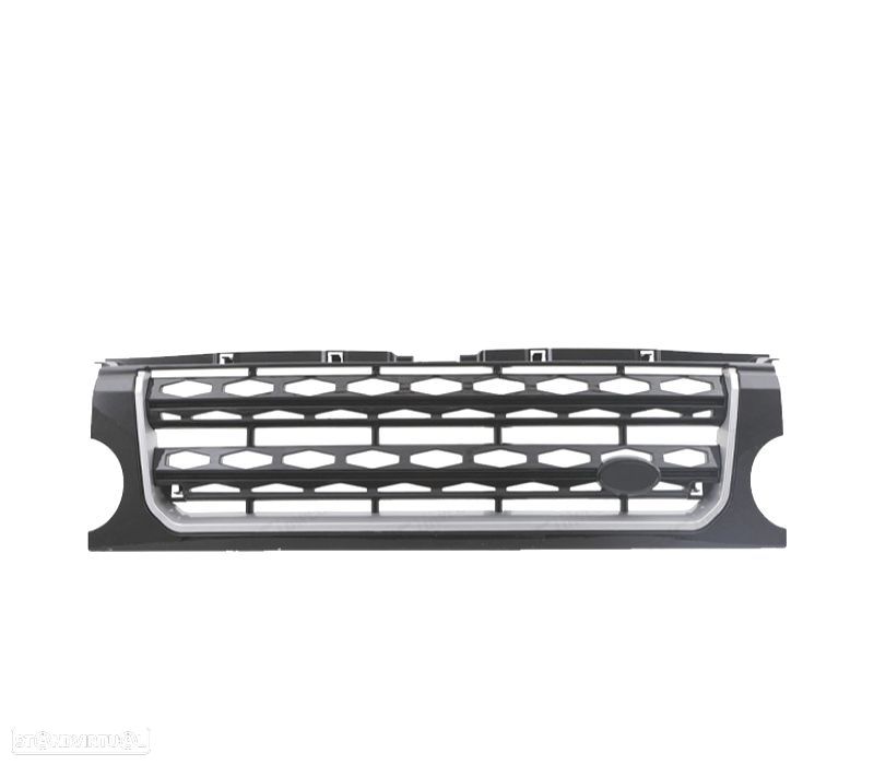 GRELHA LAND ROVER DISCOVERY III 05-09 LOOK DISCOVERY 4 PRETO BRILHANTE BORDA CROMADA - 2
