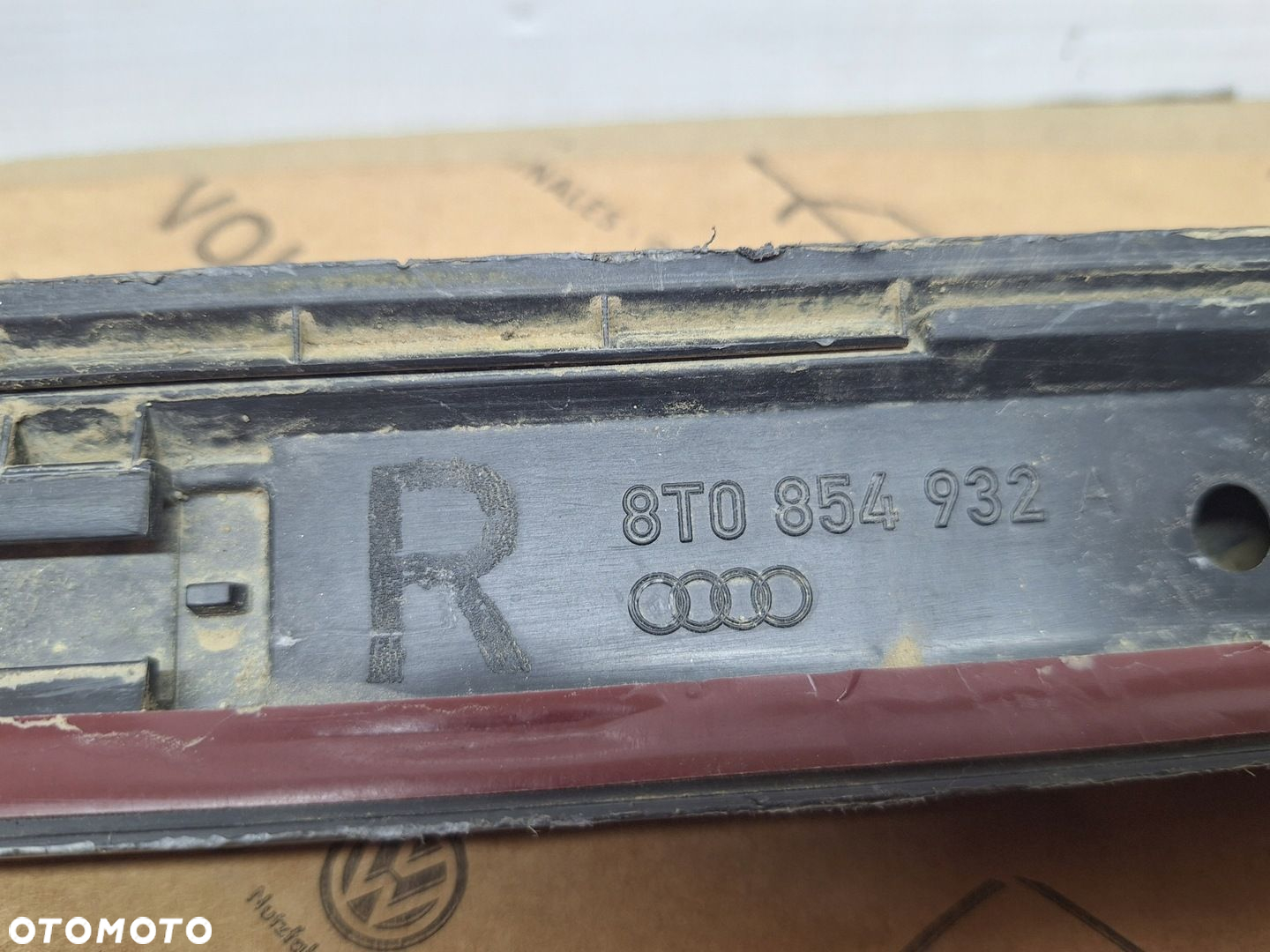 PRÓG LISTWA PROGOWA PRAWA OSŁONA NAKŁADKA AUDI S5 A5 S-LINE 8T 8T0 OE - 2