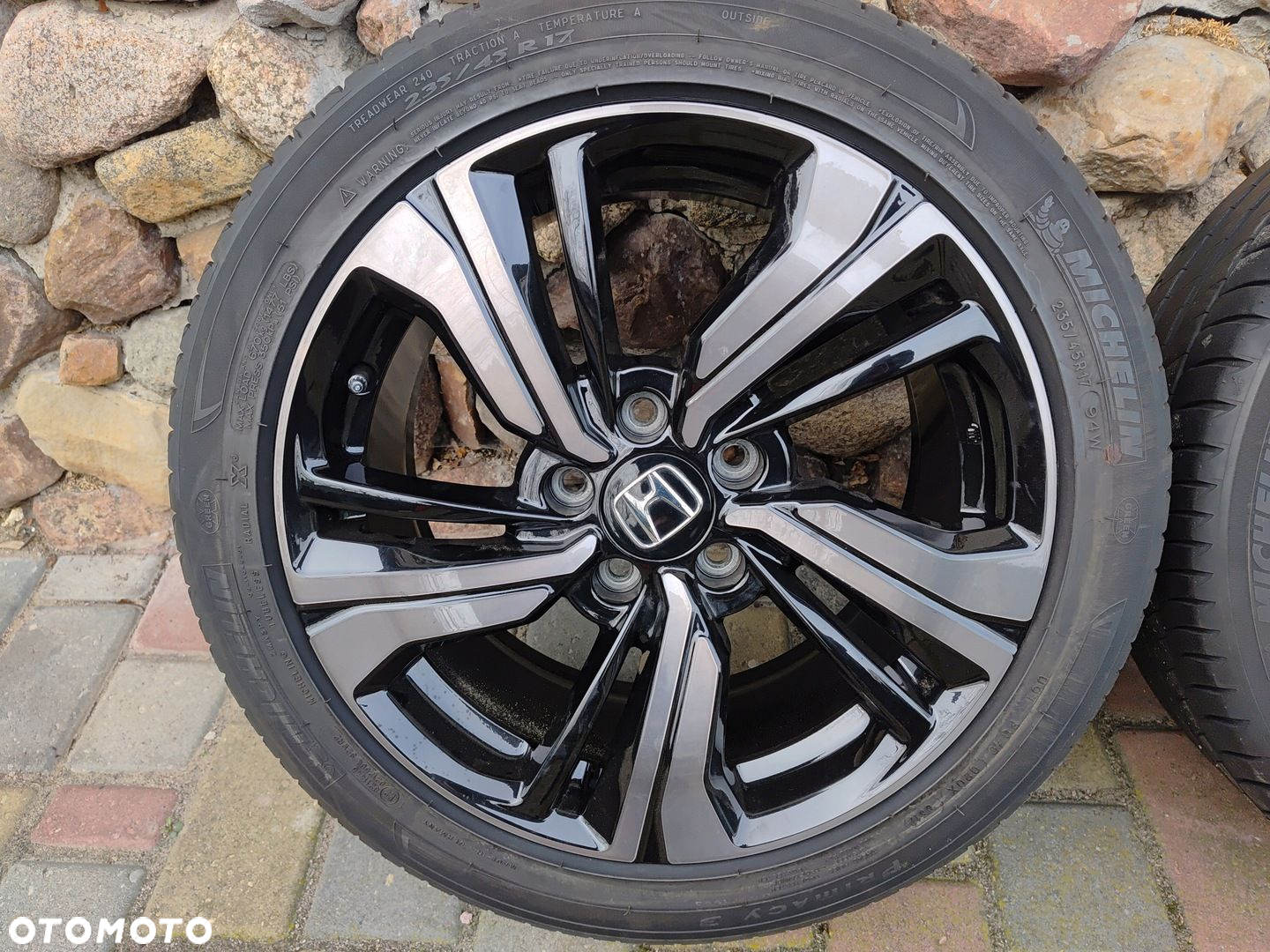 HONDA CIVIC X FELGA FELGI ALUMINIOWA Z OPONAMI 17080A 17" 5x114.3 ET 50 - 2