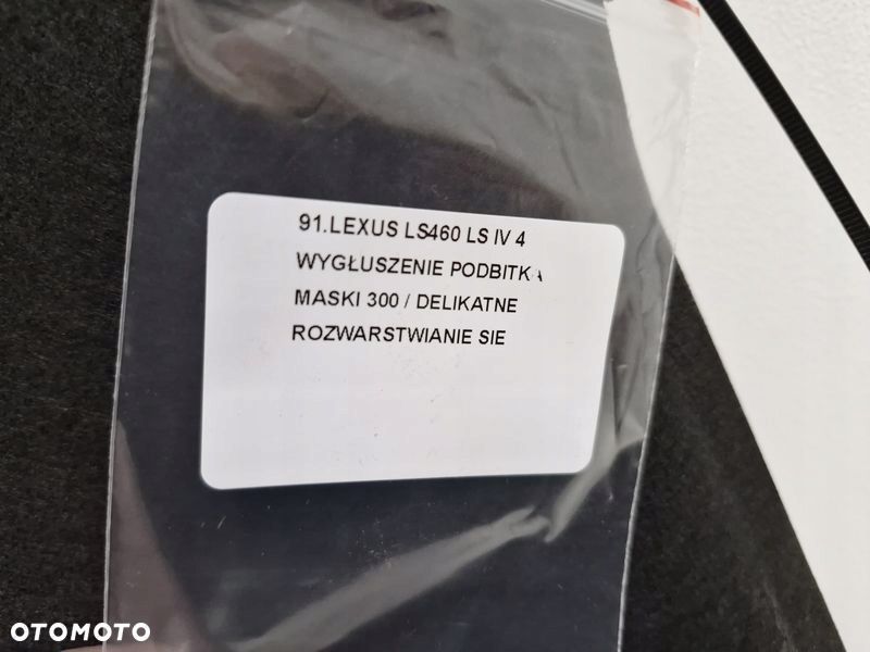 LEXUS LS460 LS IV 4 WYGŁUSZENIE PODBITKA MASKI - 6