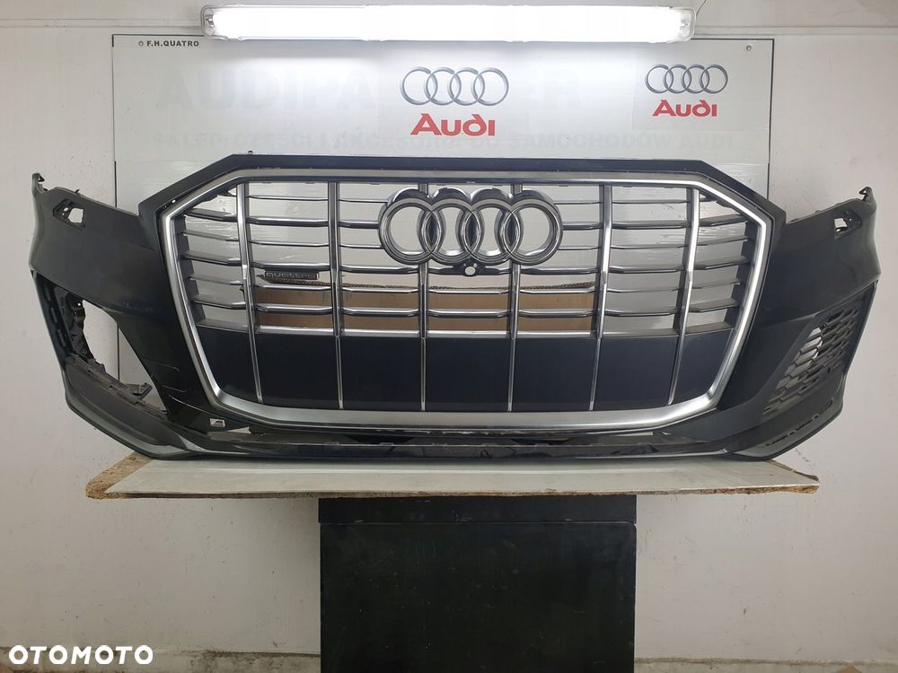 ZDERZAK AUDI Q7 4M 4M0 II S-LINE 2019-2024 ORYGINAŁ OE LIFT PO LIFCIE GRIL - 1