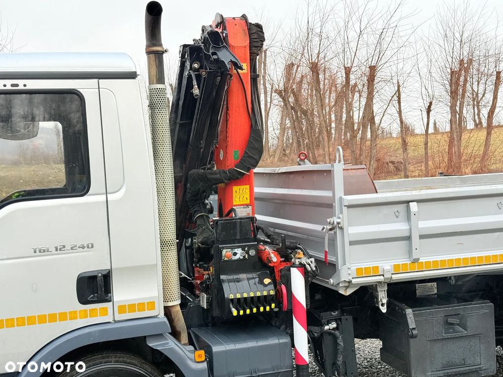 MAN MAN TGL 12-240 Kiper Wywrotka 4x2 Kran PALFINGER PK 12500 BARDZO DOBRY STAN - 8