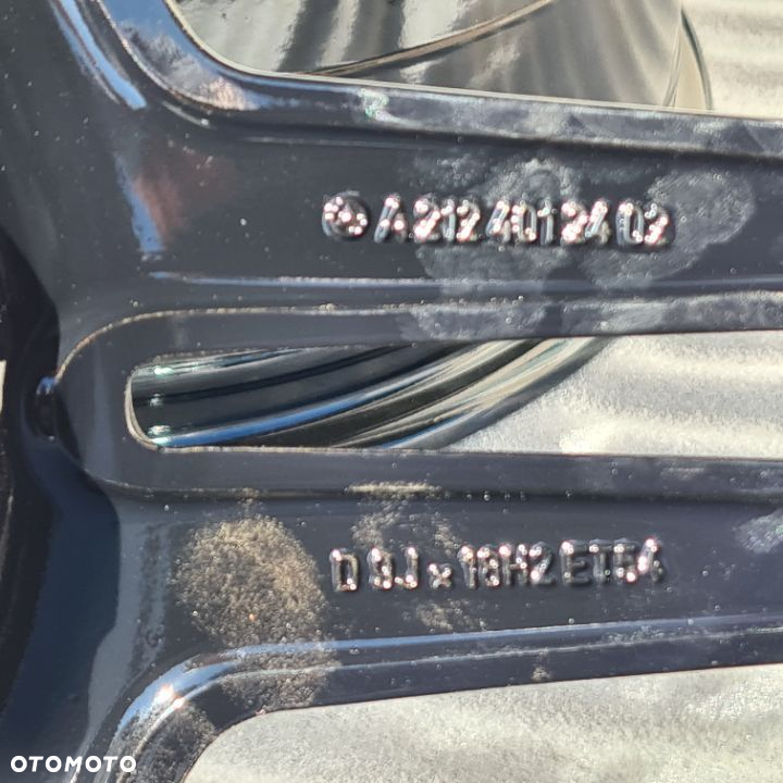 FELGA FELGI KOMPLET 18 AMG MERCEDES E W212 CLS W218 C W204 VITO W447 W639 2124012402 ORYG JAK NOWE - 11