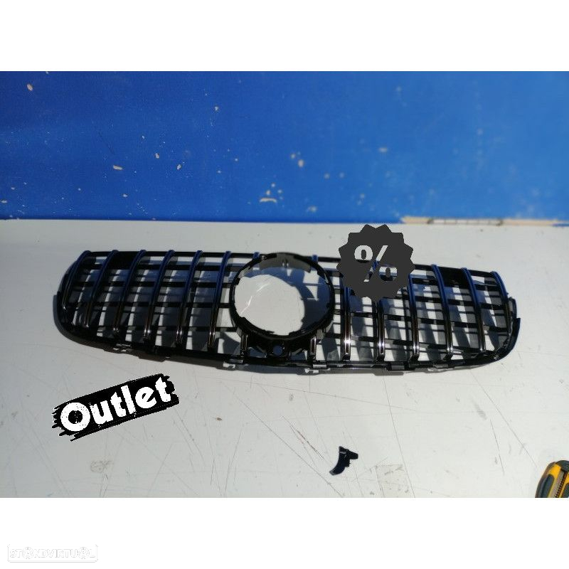 R020006C2 GRELHA FRONTAL MERCEDES CLASE GLC X253 15- LOOK AMG PRETO CROMADO - 4