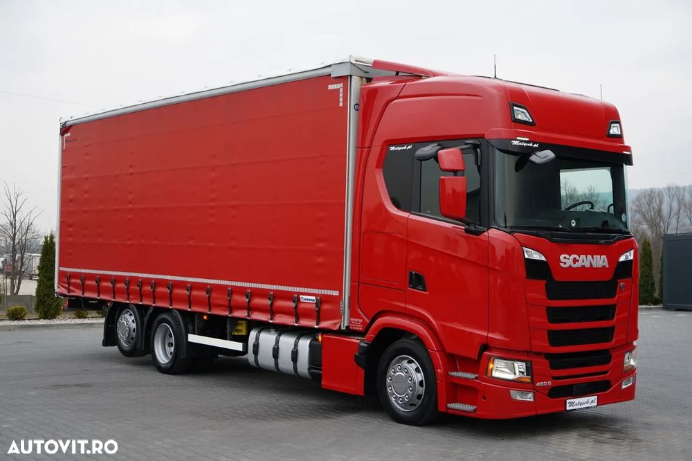 Scania S 460 / CORTINĂ 8.1 M / 60 M3 / SOLO / 6X2 / PUNTE RIDICATĂ / PUNTE DIRECȚIE - 2