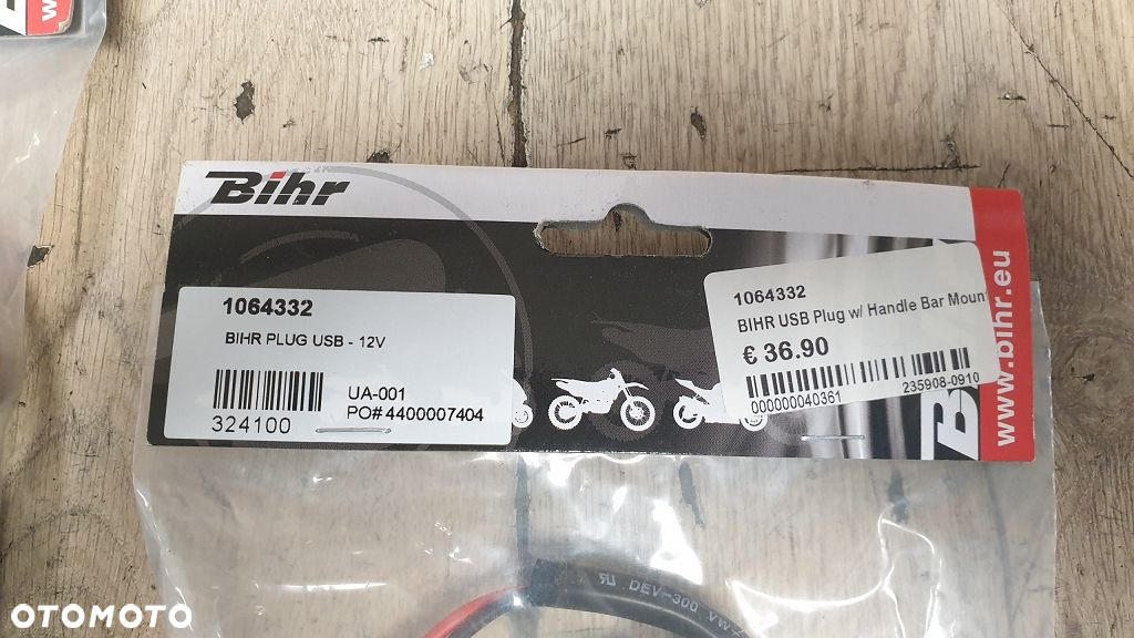 Gniazdo zasilania USB 12v Bihr 1064332 mocowane na kierownicę - 3