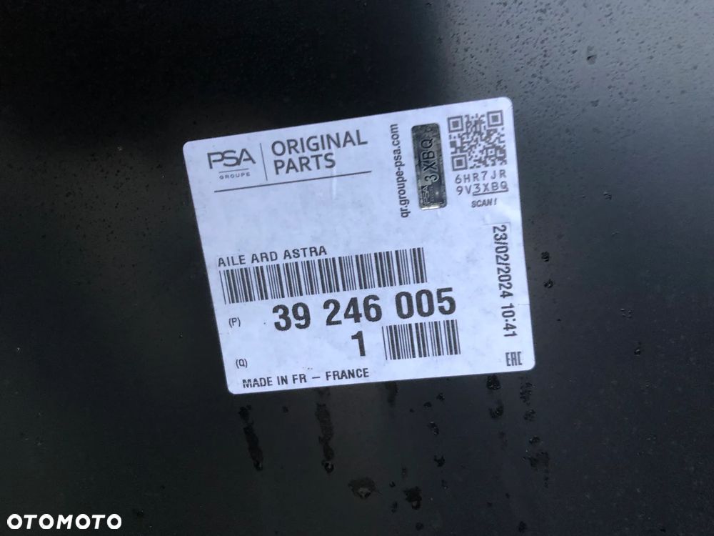 Opel Astra K V 5 kombi błotnik tylny tył - 2