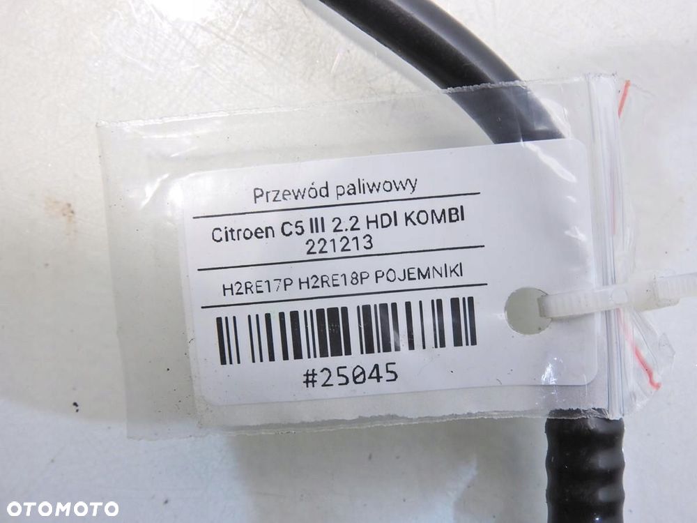 PRZEWÓD PALIWA CITROEN C5 III 2.2 HDI - 6