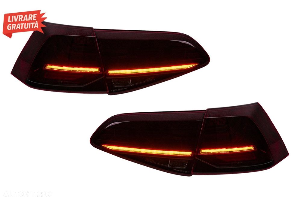 Stopuri Full LED VW Golf 7 & 7.5 VII (2013-2019) Laser Look Dinamic Secvential- livrare gratuita - 16