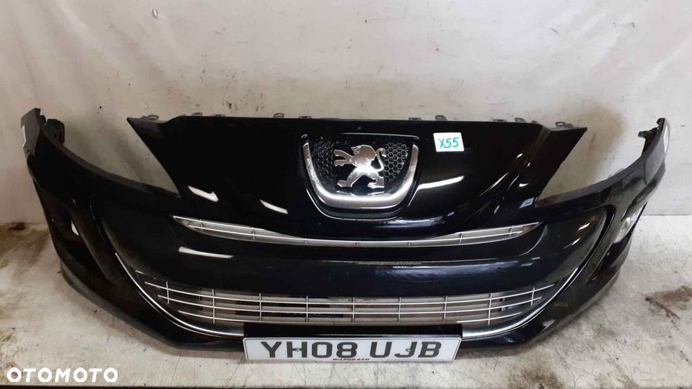 * ZDERZAK PRZÓD PRZEDNI DO PEUGEOT 308 HALOGENY KTVD EXL CZARNY