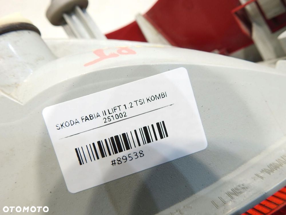 LAMPA PRAWY TYŁ SKODA FABIA II KOMBI 5J6945112 5J6945096A - 4