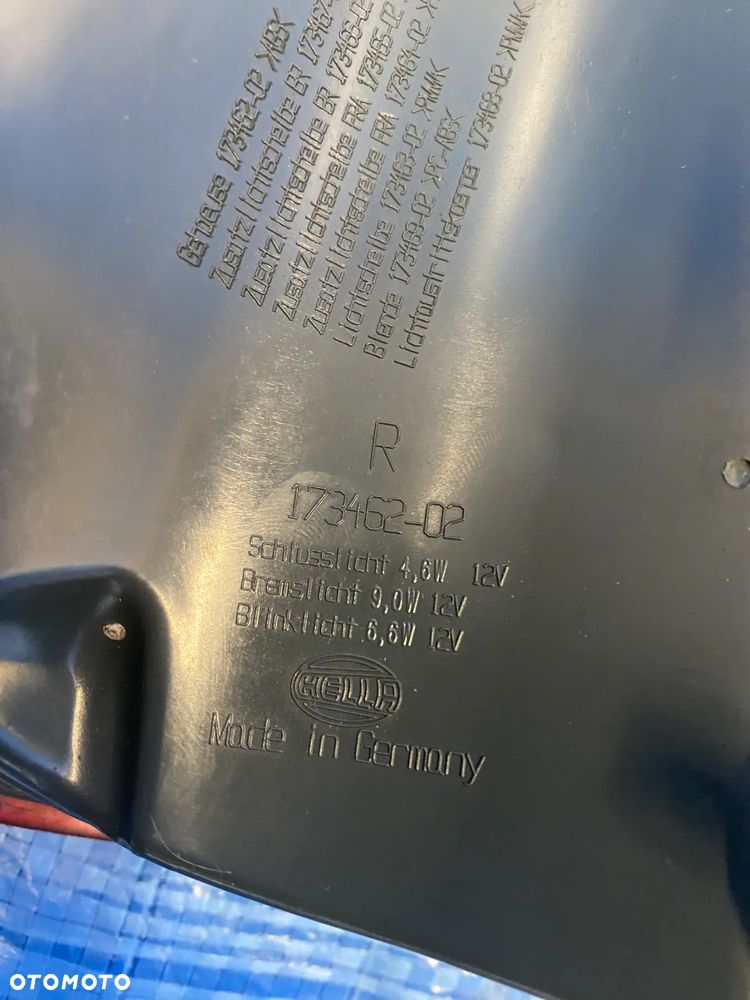 LAMPA TYLNA W KLAPĘ , BŁOTNIK LEWA PRAWA TYŁ LEWY PRAWY BMW F10 SEDAN PRZEDLIFT 7203225 173462-01 EUROPA  ORYGINAŁ - 11
