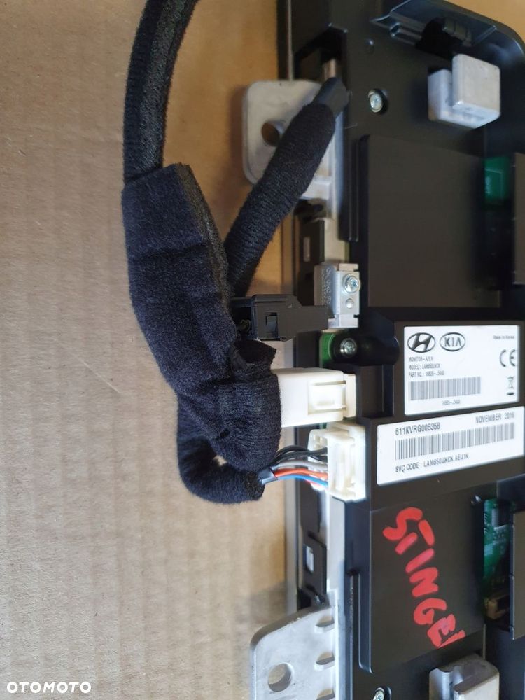 KIA STINGER WYŚWIETLACZ RADIA MONITOR EKRAN 96525-J5400 NAVI RAMKA - 9
