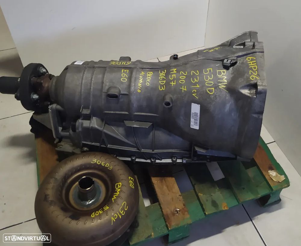 caixa automatica Bmw 530D ZF 6HP26 403VJ M57 306D3 231cv  bloco aluminio - 3