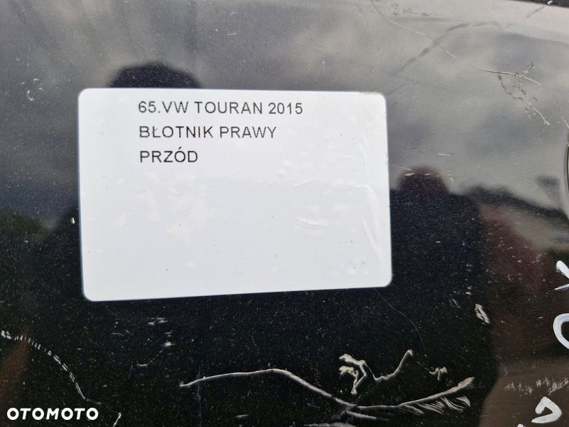 volkswagen touran ii 2 błotnik prawy przód przedni - 2