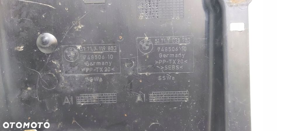 Bmw E60 E61 Lci Nadkole Osłona Dolna Lewy Przód Trójkąt 7119853 - 5