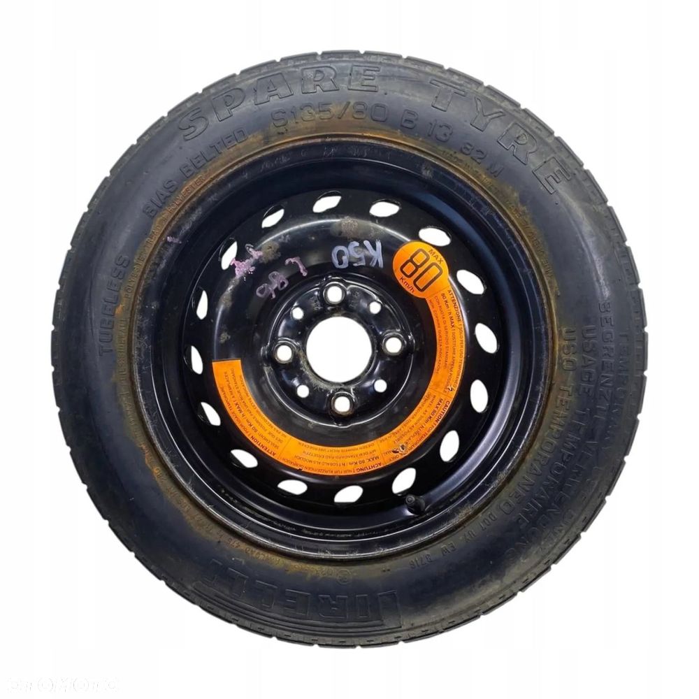 KOŁO DOJAZDOWE FIAT PANDA CINQUECENTO SEICENTO 135/80R13 4X98 ET33 - 2