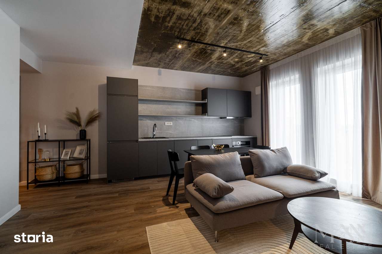 Apartament 2 camere + terasa 44 mp de închiriat | Bloc Verde, Clujului — fotografia 1