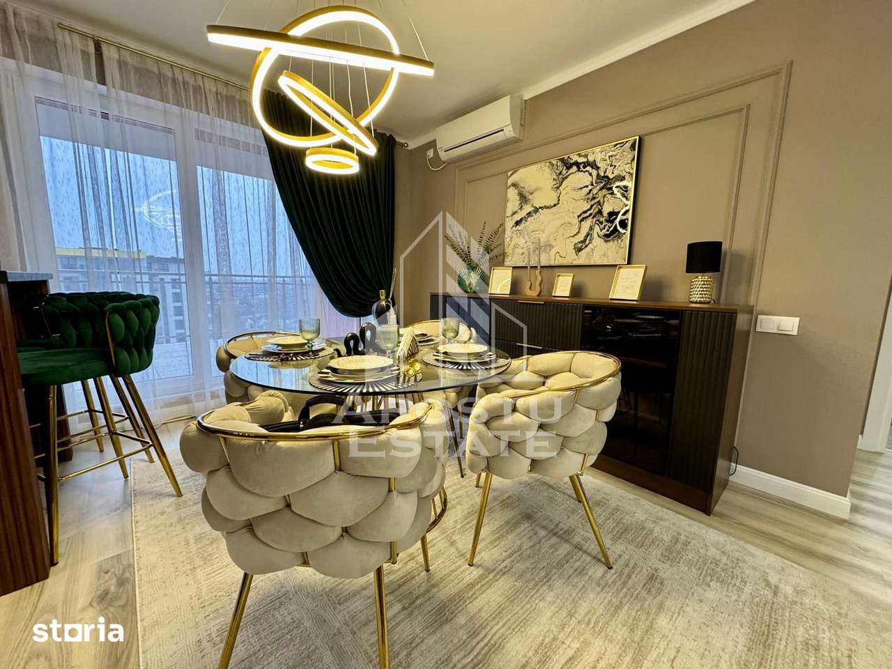 Apartament cu doua camere, mobilat LUX, etajul 11 — fotografia 1