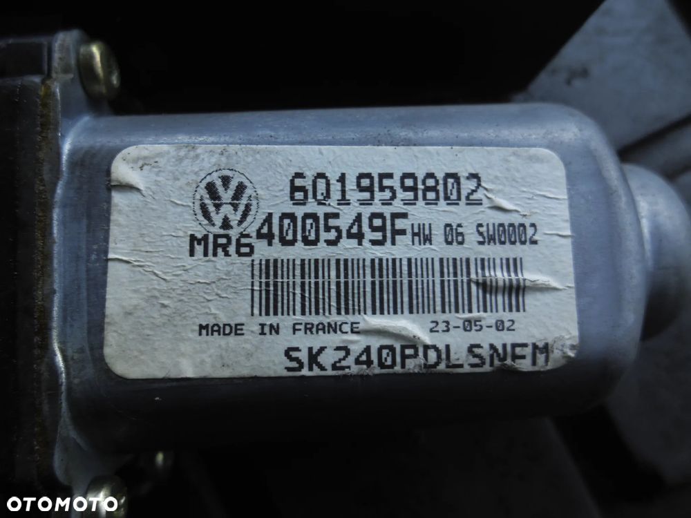 SKODA FABIA I SILNICZEK SZYBY PRAWY PRZÓD 6Q1959802 FABIA I POSIADAM 4SZT - 8