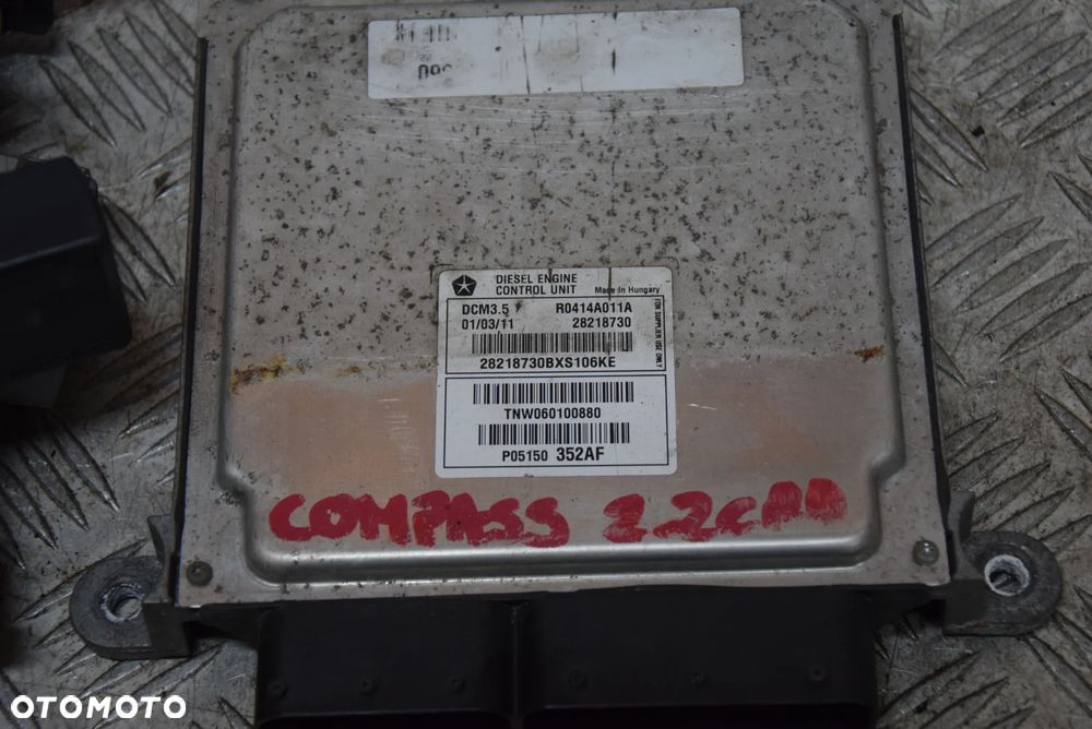 JEEP COMPASS I LIFT 2.2 CRD KOMPUTER SILNIKA ZESTAW KPL. - 2