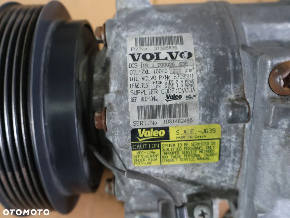 VOLVO XC90 I XC60 XC70 3.2 BENZYNA SPRĘŻARKA KOMPRESOR KLIMATYZACJI 31305835 06-14 - 4