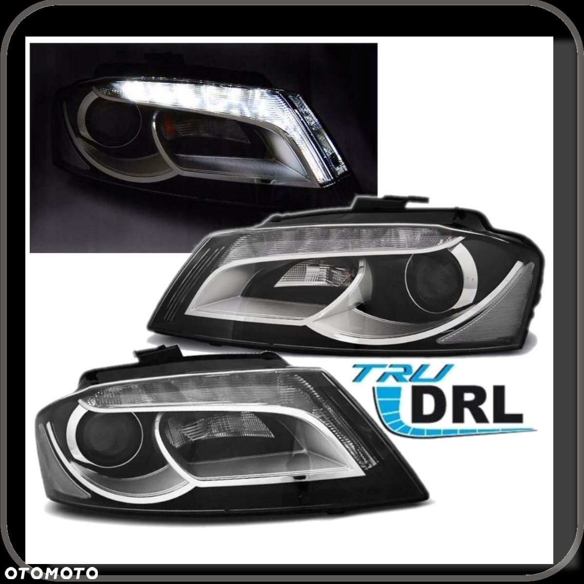 LAMPY Reflektory DO AUDI A3 8P OD 2008 DO 2012 Roku DO JAZDY  DZIENNEJ DEPO - 3