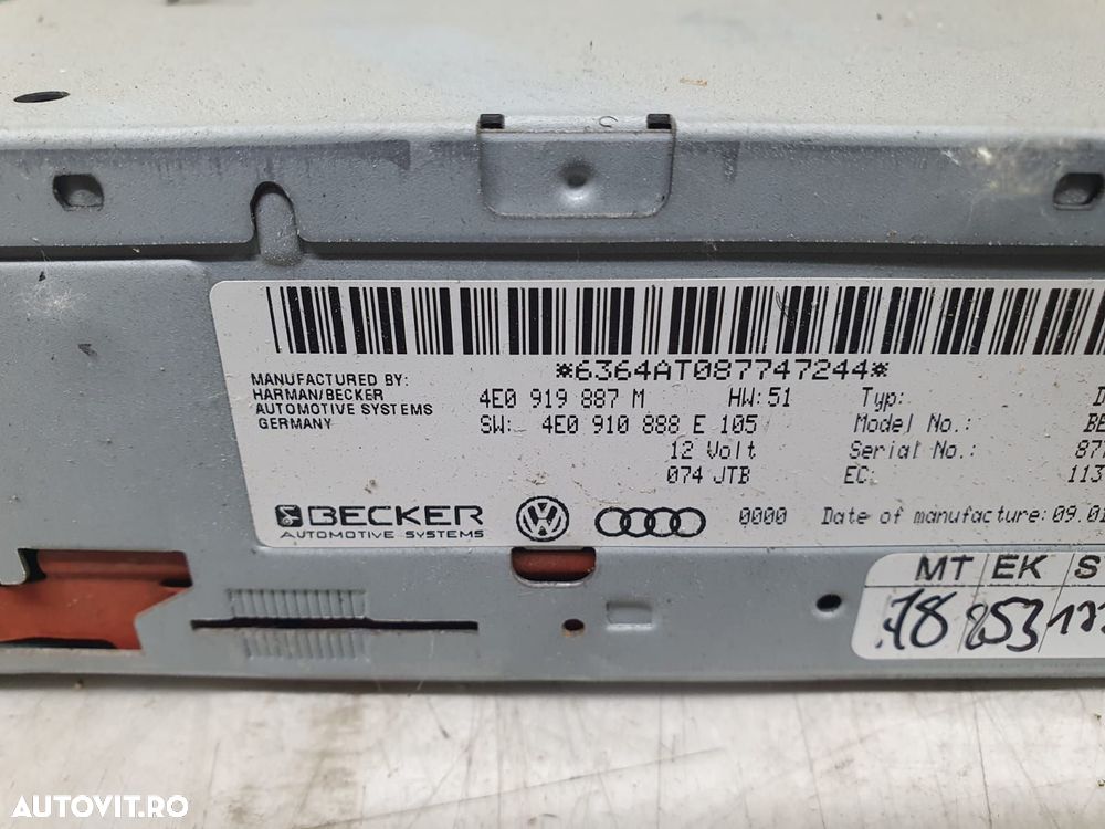 Unitate navigatie 4e0919887m Audi A6 4F/C6 [facelift] [2008 - 2011] - 2