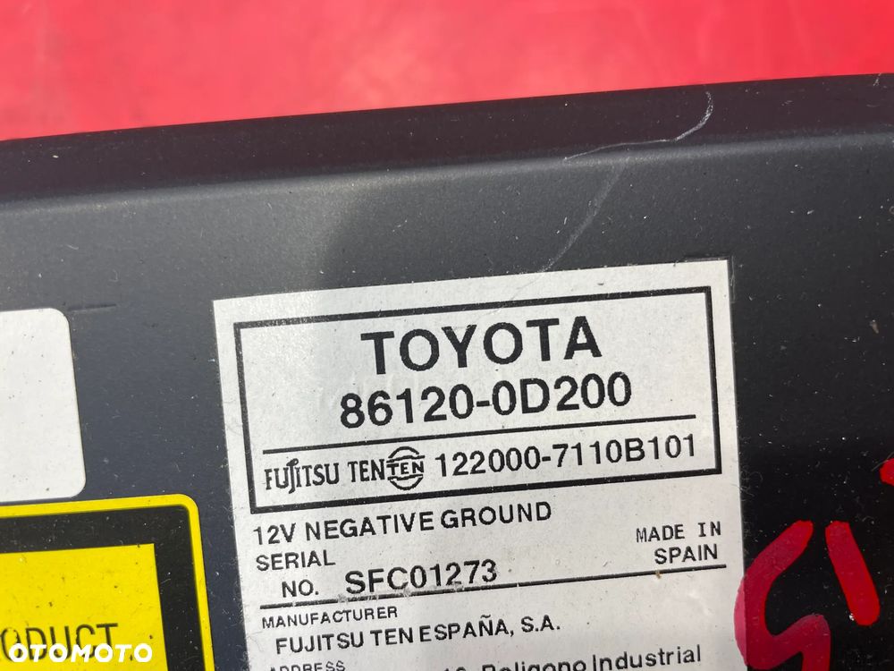 Radio 86120-0D200 do pojazdu: Toyota Yaris - 4