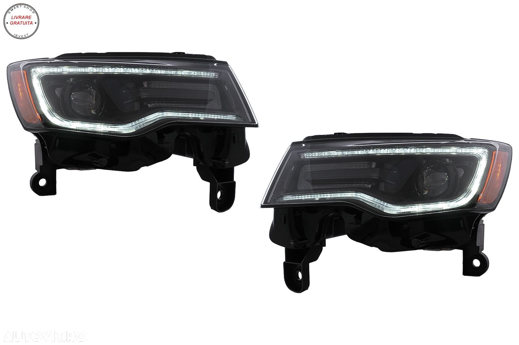 Faruri LED Jeep Grand Cherokee IV WK2 Facelift (2014-2020) Semnal Dinamic- livrare gratuita - 1
