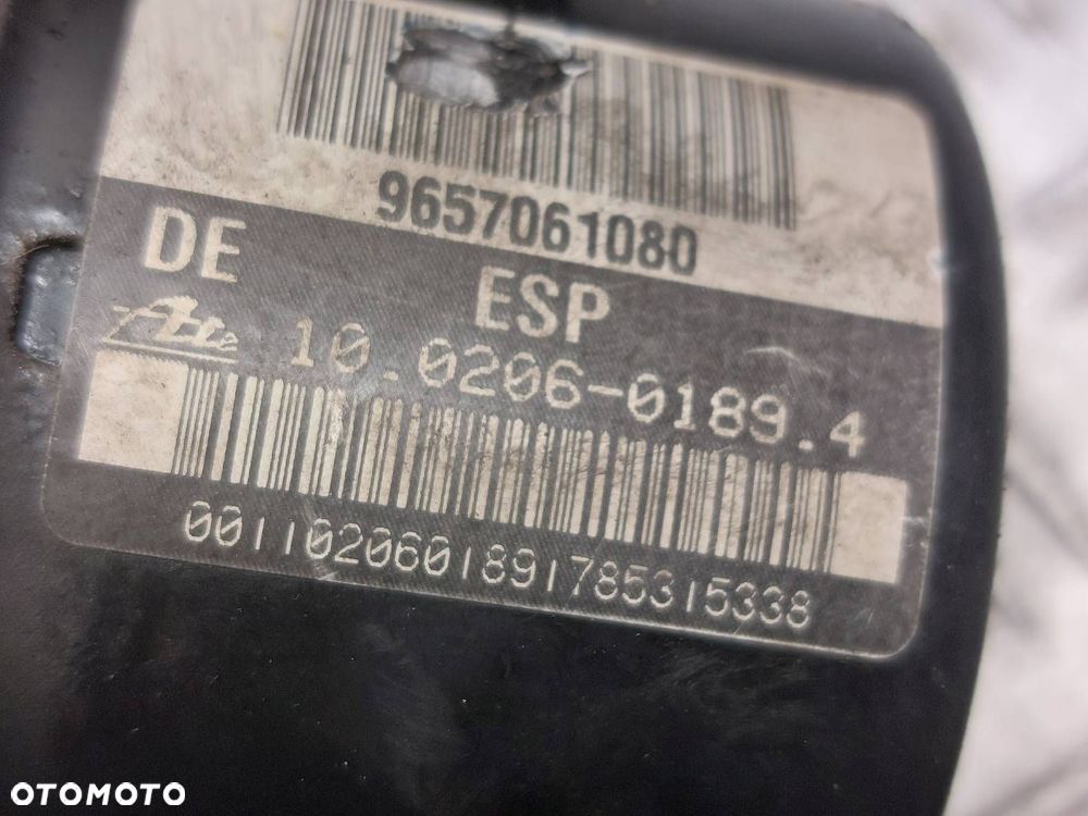 POMPA STEROWNIK ABS CITROEN C5 I LIFT 9657061080 - 2