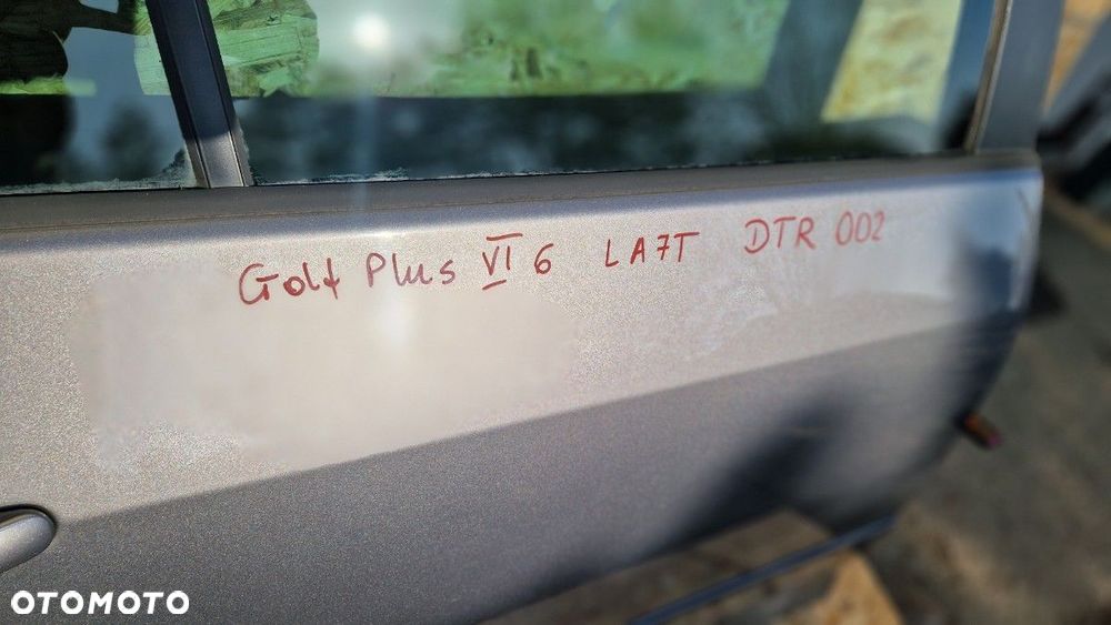 VW GOLF 6 VI PLUS DRZWI PRAWE PRAWY TYŁ KOD LAK. LA7T KOMPLETNE - 2