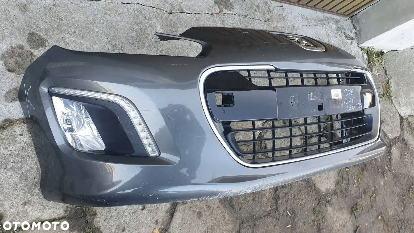 Peugeot 308 1 I Lift LED 11-13 zderzak przedni przód $ - 2