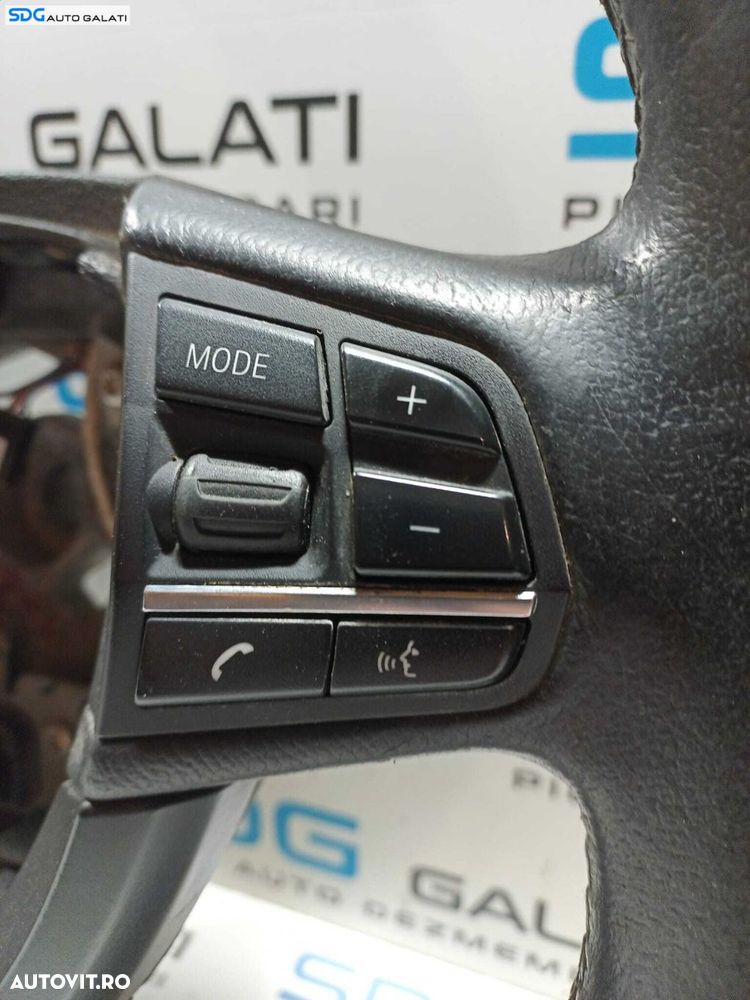 Volan Piele cu Comenzi FARA Airbag BMW Seria 5 F10 2009 - 2014 Cod 9229480 [X3438] - 7